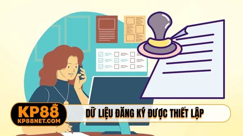 Dữ liệu đăng ký được thiết lập